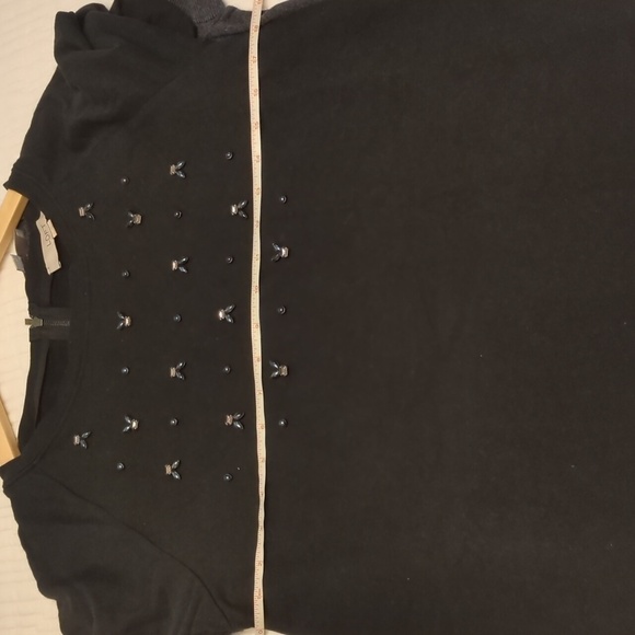 Loft Rhinestone Embellished Dress & Pullover Holidays Party Casual Comfy Sz M - Picture 13 of 13